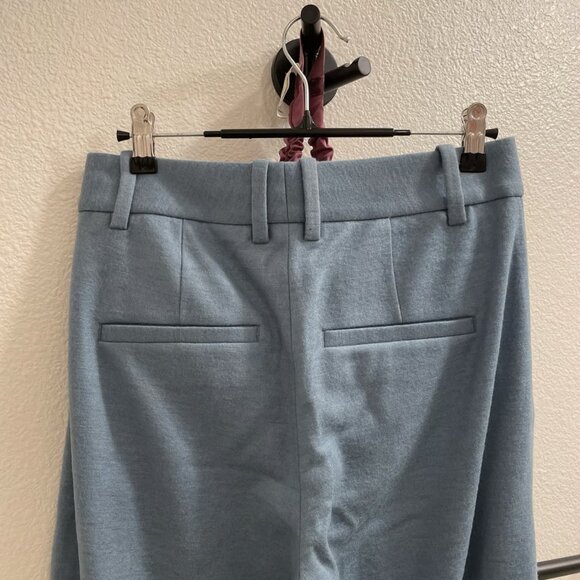 NWT Vince High-Waist Cozy Wool Pleat-Front Trouser in Aegean - Picture 4 of 5